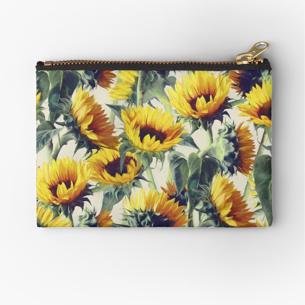 Sunflowers Forever Zipper Pouch