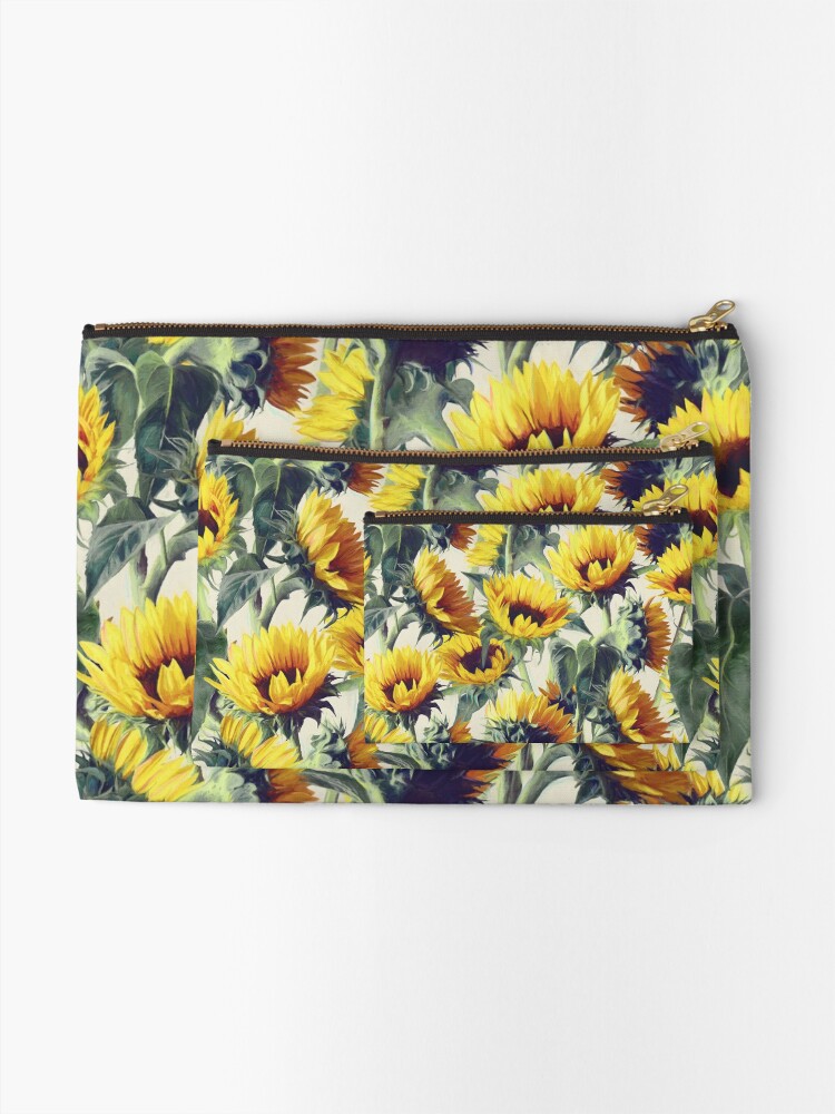 Alternate view of Sunflowers Forever Zipper Pouch