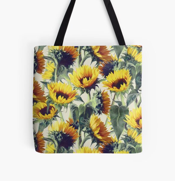 Sunflowers Forever All Over Print Tote Bag