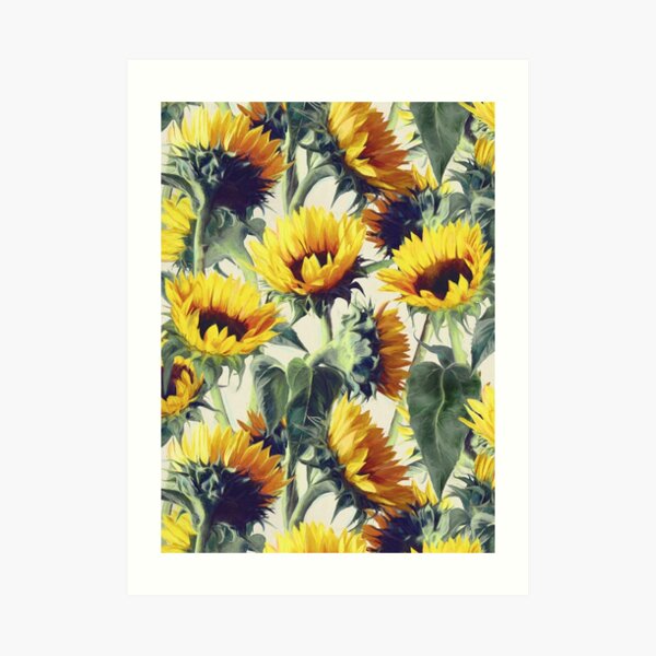 Sunflowers Forever Art Print