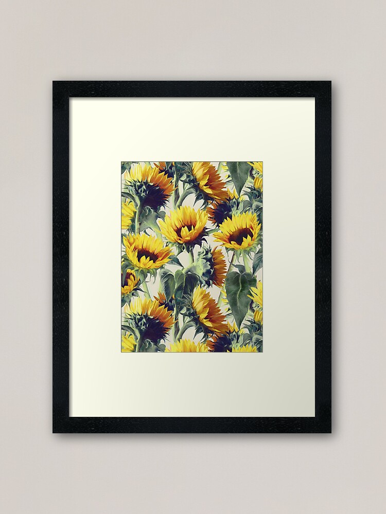 Sunflowers Forever Framed Art Print By Micklyn Redbubble