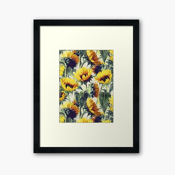 Sunflowers Forever Framed Art Print