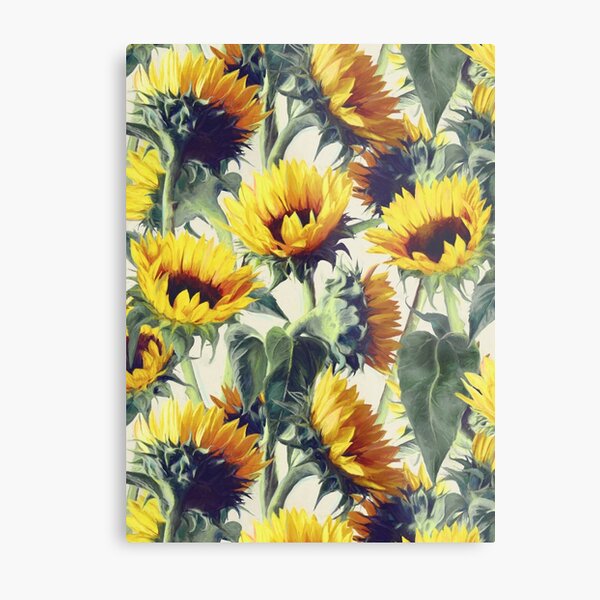 Sunflowers Forever Metal Print