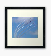 Red Arrows display Framed Print