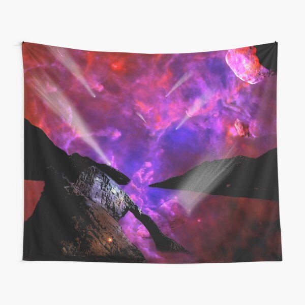Asteroid Showers over Bow Fiddle Rock Tapestry
