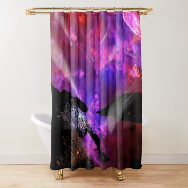 Asteroid Showers over Bow Fiddle Rock Shower Curtain