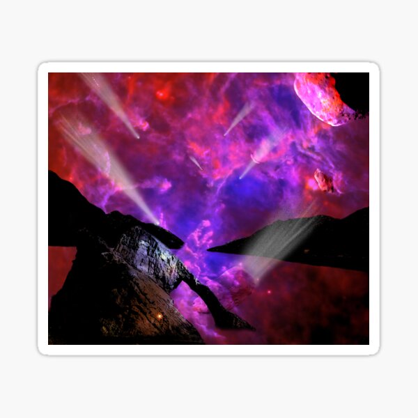 Asteroid Showers over Bow Fiddle Rock Sticker