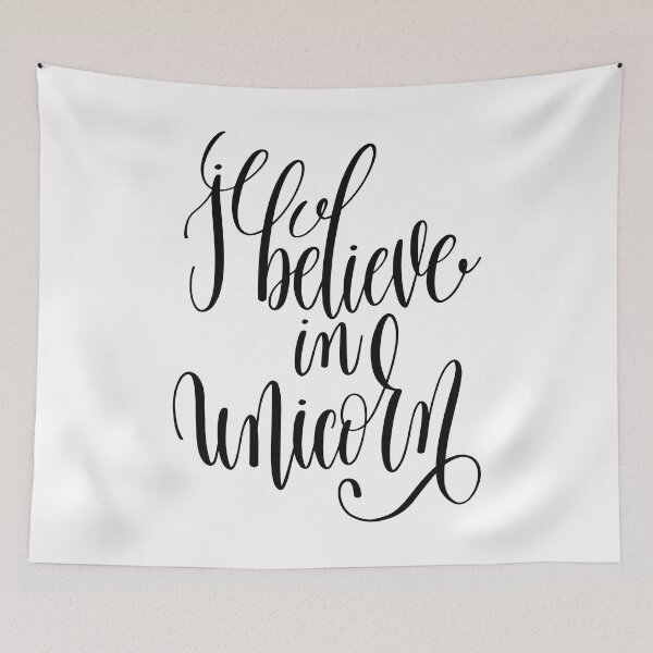 Item preview, I Believe In Unicorn Inspirational Quotes designed and sold by ProjectX23.