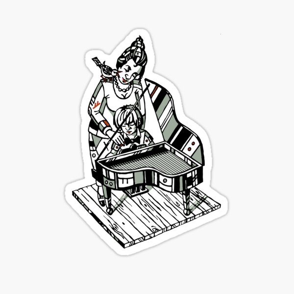 Klavierstunde Sticker