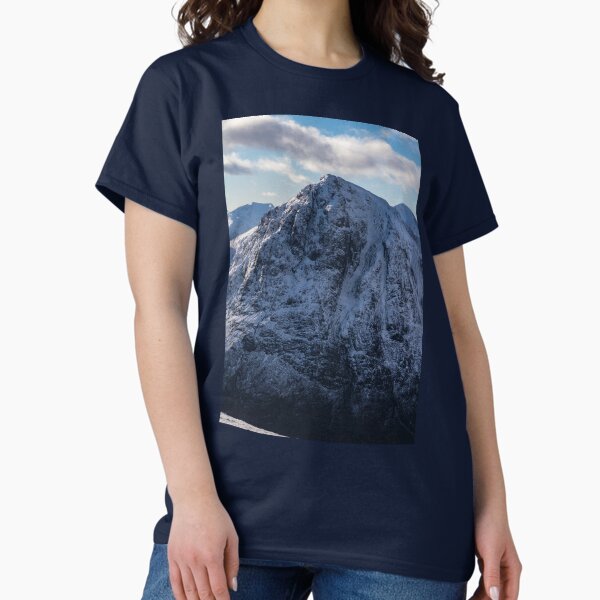 Winter Landscape Stob Dearg Buachaille Etive Mhor Glencoe Lochaber Scotland Classic T-Shirt