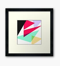 Contemporary Geometric Triangles 4 Framed Print