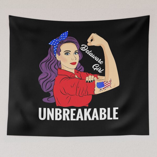 Item preview, Delaware Girl Unbreakable Women DE State Patriotic designed and sold by ZNOVANNA.