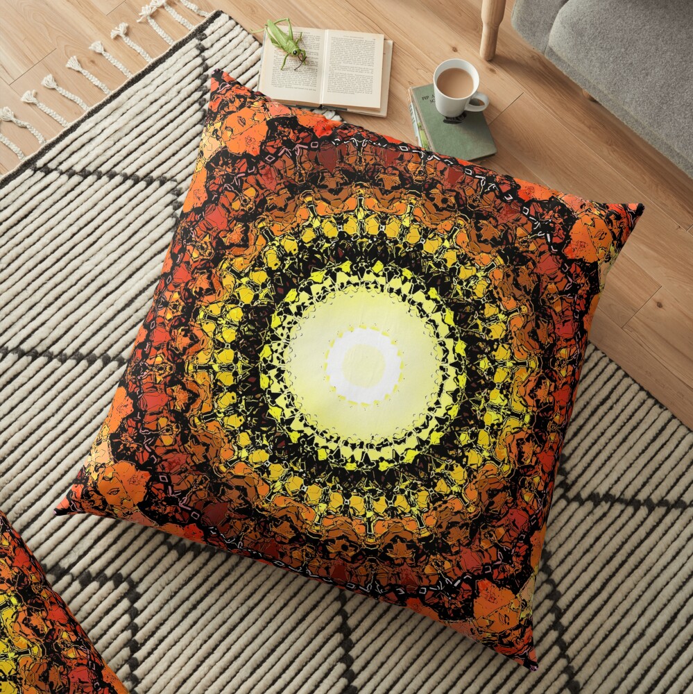 Hot Sun Floor Pillow