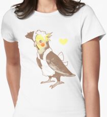 Cockatiel Maid Tailliertes T-Shirt