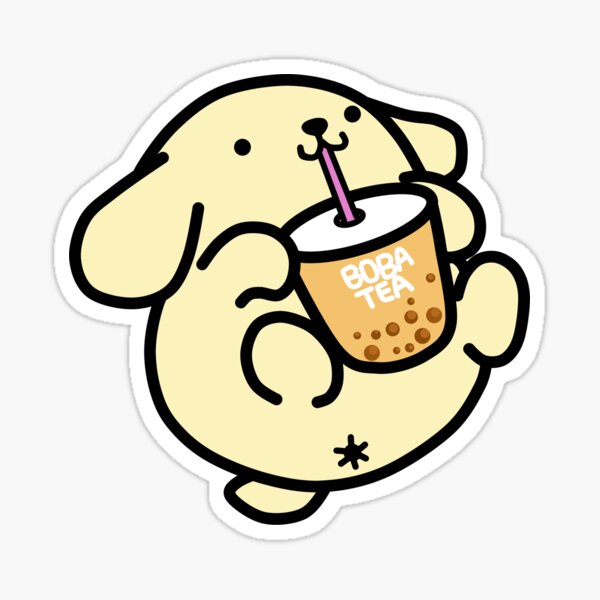 Boba Tea Woofa Sticker