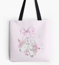 Pink ballet shoes Tote Bag