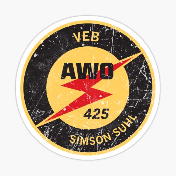 2x sticker for Simson S51 COMFORT yellow-white
