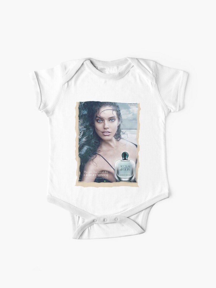 Acqua Di Gioia Fragrance Beautiful Female Model Emily Didonato Baby One Piece By Vanyssagraphics Redbubble