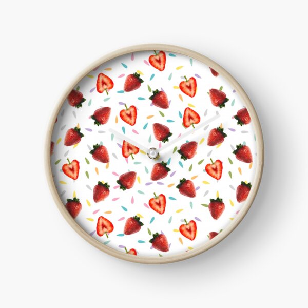 Item preview, Strawberries white background designed and sold by ArtInPi.
