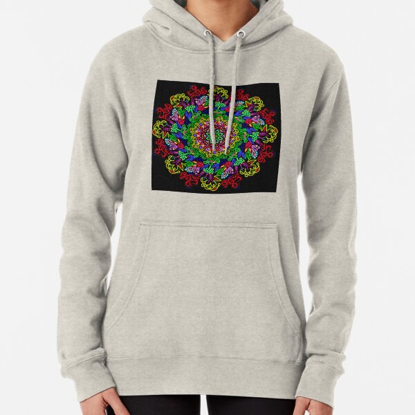 berries and roses mandala Pullover Hoodie