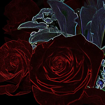Artwork thumbnail, BLEEDING ROSES by BOLLA67