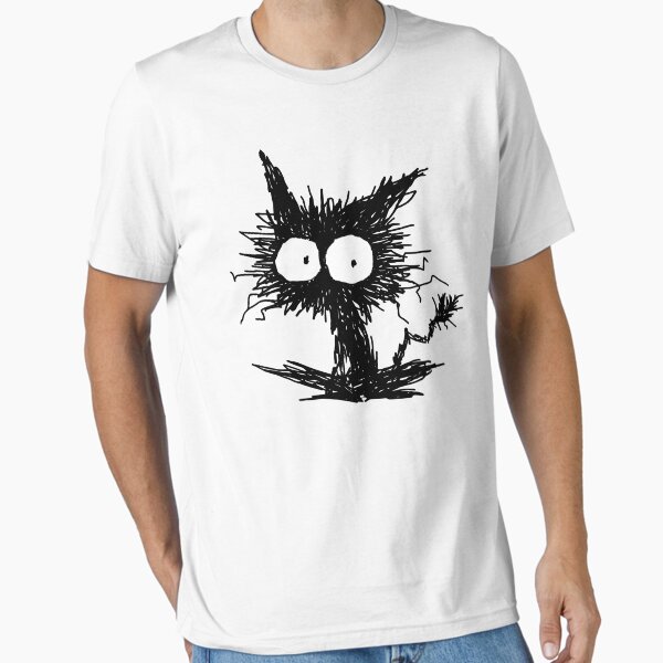 Black Unkempt Kitten GabiGabi Essential T-Shirt