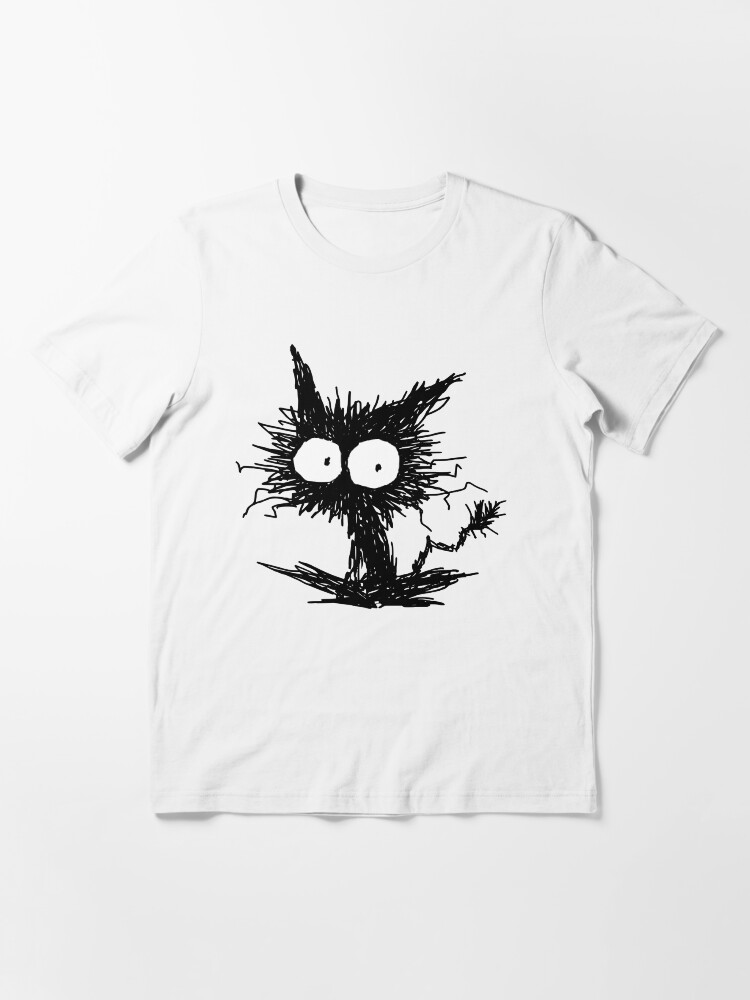 Thumbnail 3 of 7, Essential T-Shirt, Black Unkempt Kitten GabiGabi designed and sold by nekomeandon.