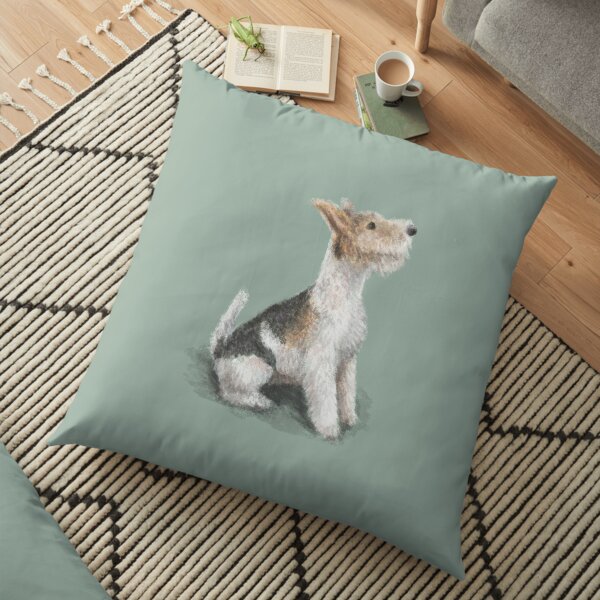 Erik the Fox Terrier Floor Pillow