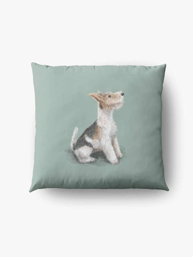 Alternate view of Erik the Fox Terrier Floor Pillow