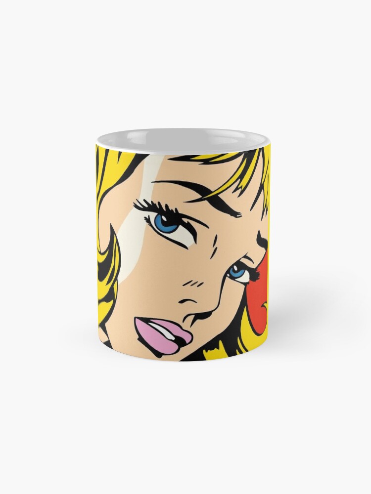 Alternate view of A vectorised and reworked pop art of Roy Lichtenstein Mug