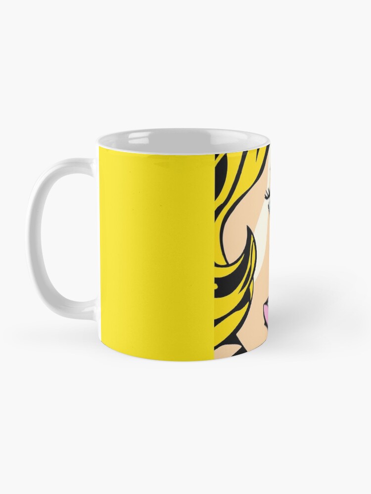 Alternate view of A vectorised and reworked pop art of Roy Lichtenstein Mug