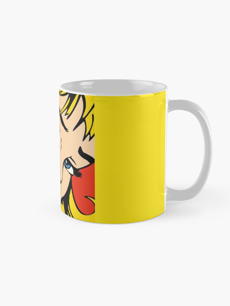 Alternate view of A vectorised and reworked pop art of Roy Lichtenstein Mug