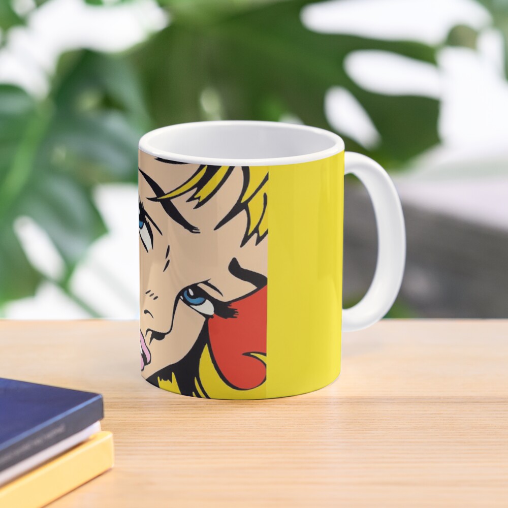 A vectorised and reworked pop art of Roy Lichtenstein Mug