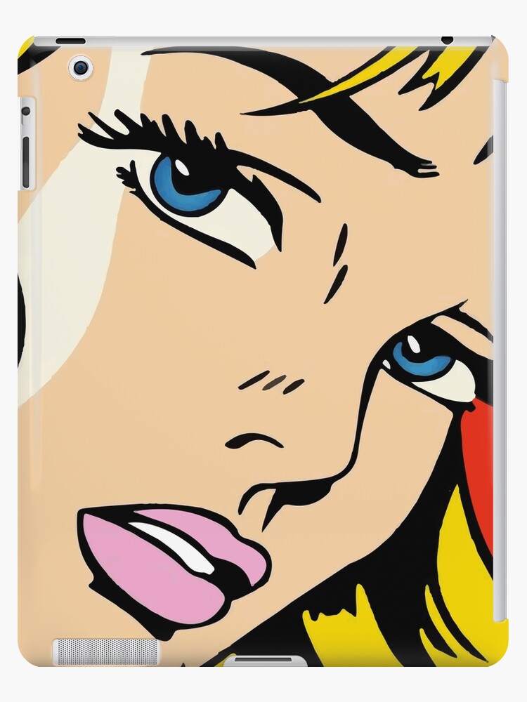 A Vectorised And Reworked Pop Art Of Roy Lichtenstein Ipad Case Skin By Hypnotzd Redbubble