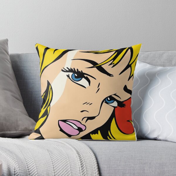 60s pop art. Throw Pillow