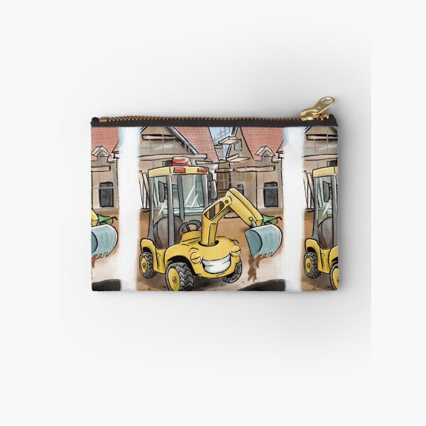 Item preview, Happy to be digging Yellow Digger on construction site cartoon designed and sold by Matt Corrigan.