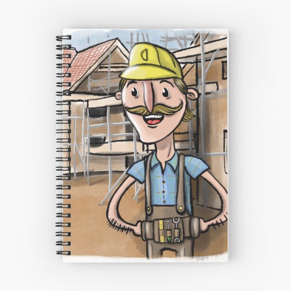 Item preview, Dan the Builder cartoon designed and sold by Matt Corrigan.