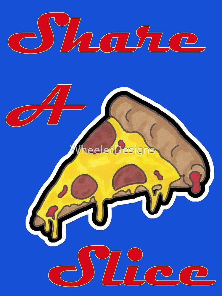 Thumbnail 3 of 3, Canvas Print, Share a slice - Pizza designed and sold by WheelerDesigns.