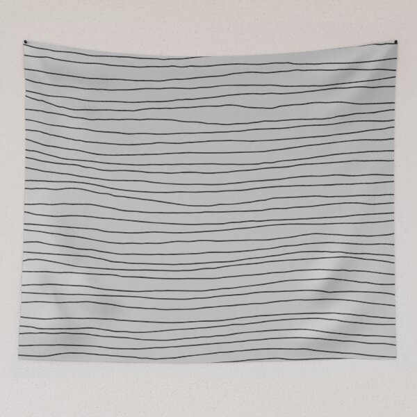 Item preview, Hand Drawn Lines - Gray designed and sold by Miss Striped.