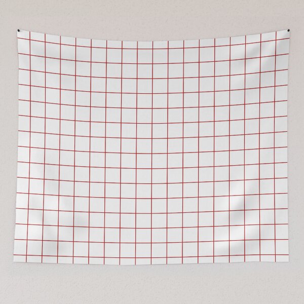 Item preview, Grid White Red designed and sold by Miss Striped.