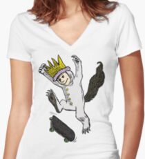 max Women's Fitted V-Neck T-Shirt