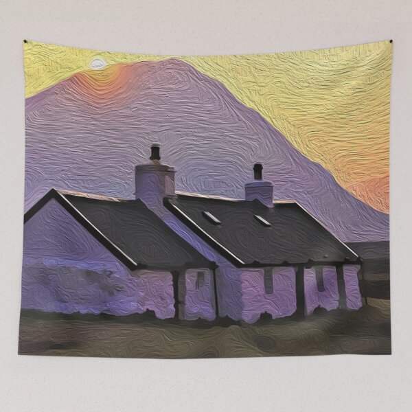 Item preview, Black Rock Cottage, Glencoe Digital Art Composition  designed and sold by davidelder.