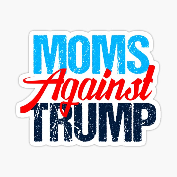 Vista previa del artículo con la obra «Mamás contra Trump», diseñado y vendido por Epic Love Designs.