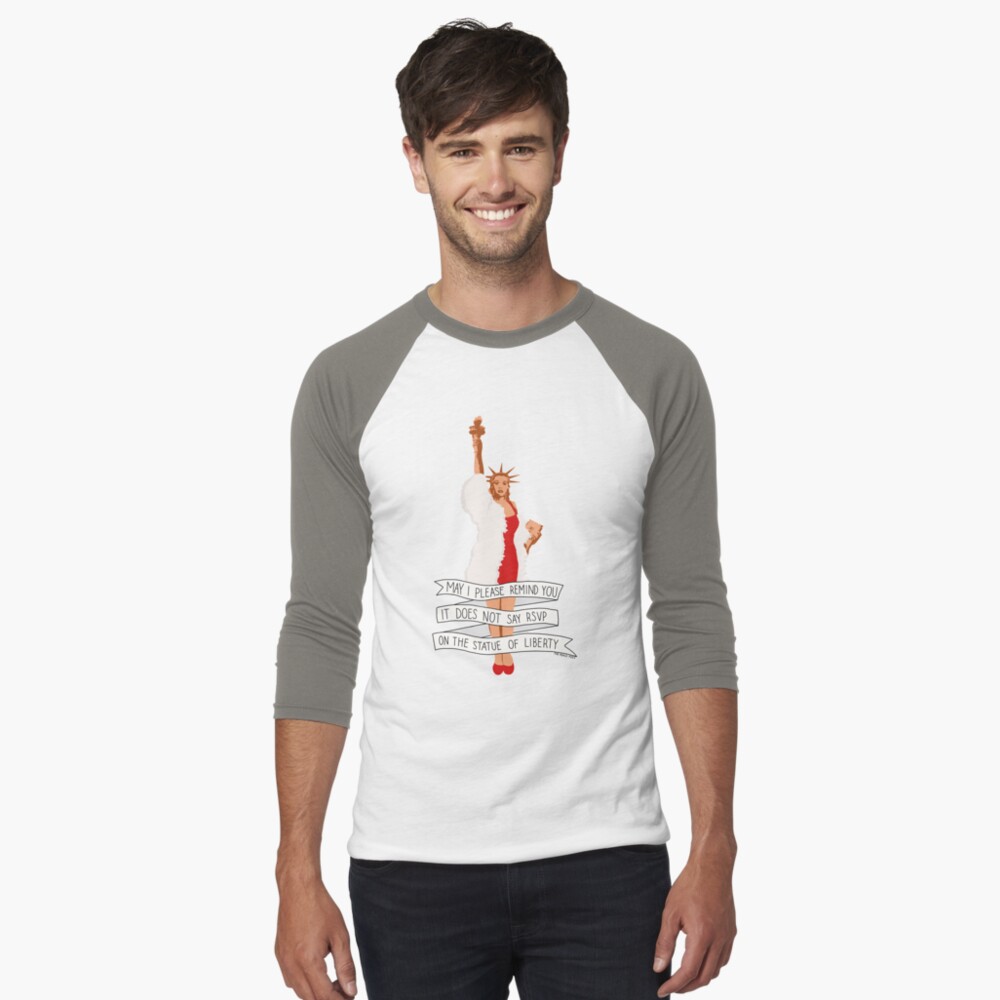 Item preview, Baseball ¾ Sleeve T-Shirt designed and sold by elizabethhudy.