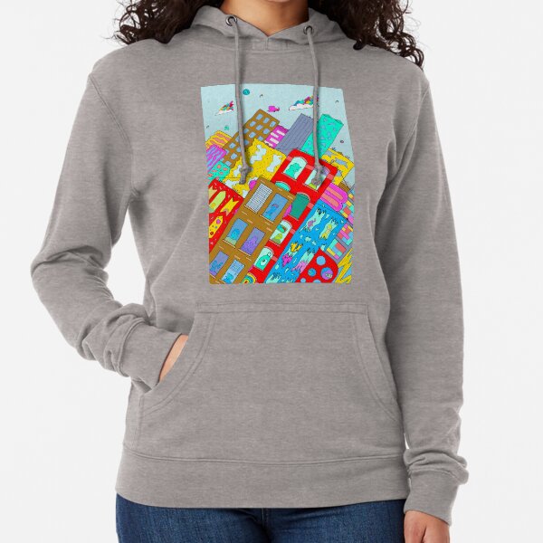 Skewed City Lightweight Hoodie