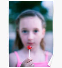 Red lollipop Poster