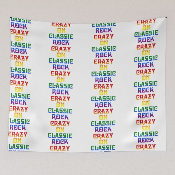 Item preview, Crazy on Classic Rock Pride Flag designed and sold by msangiemoon.