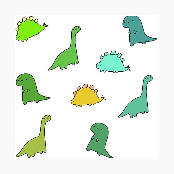 paquete dino Lámina fotográfica