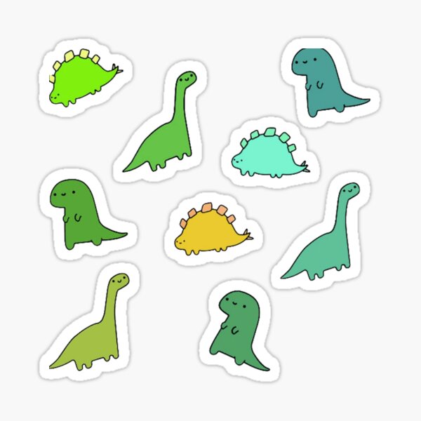 Cute Dinosaur Stickers for Sale