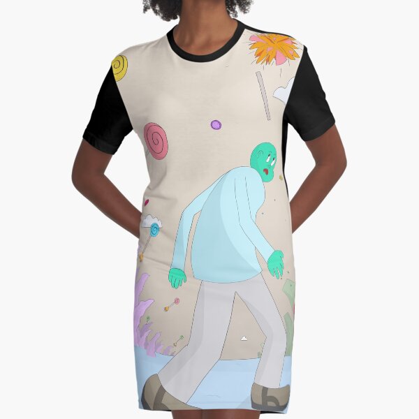 Lollipop Battle Graphic T-Shirt Dress